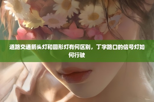 道路交通箭头灯和圆形灯有何区别，丁字路口的信号灯如何行驶