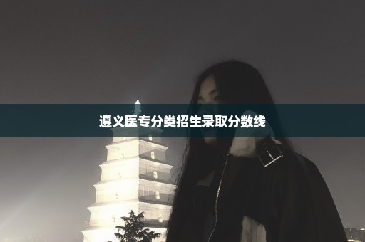 遵义医专分类招生录取分数线