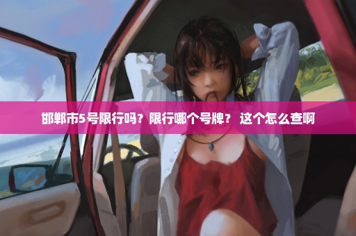邯郸市5号限行吗？限行哪个号牌？ 这个怎么查啊