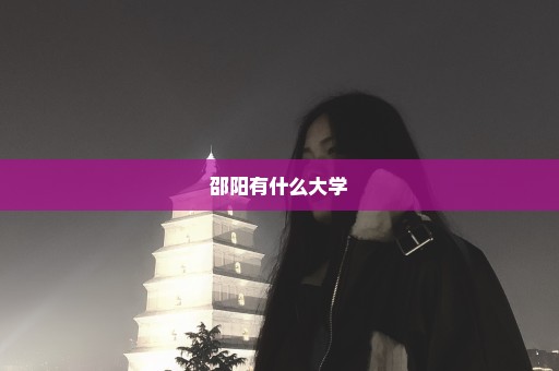 邵阳有什么大学