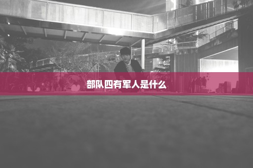 部队四有军人是什么