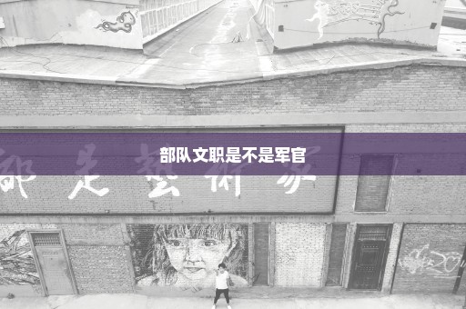 部队文职是不是军官