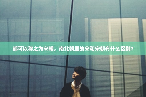 都可以称之为宋朝，南北朝里的宋和宋朝有什么区别？