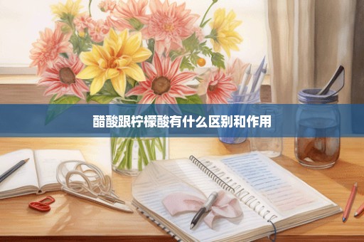 醋酸跟柠檬酸有什么区别和作用