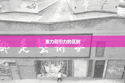 重力和引力的区别