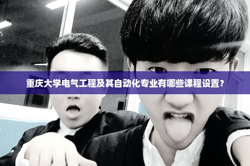 重庆大学电气工程及其自动化专业有哪些课程设置？
