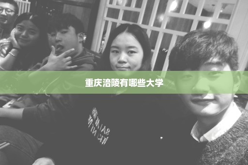 重庆涪陵有哪些大学