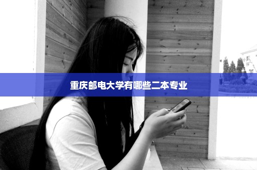 重庆邮电大学有哪些二本专业