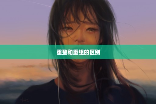 重整和重组的区别