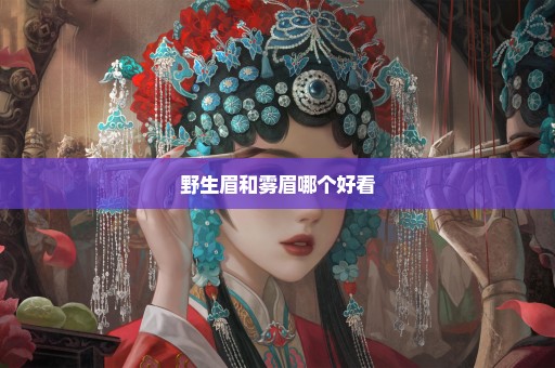 野生眉和雾眉哪个好看