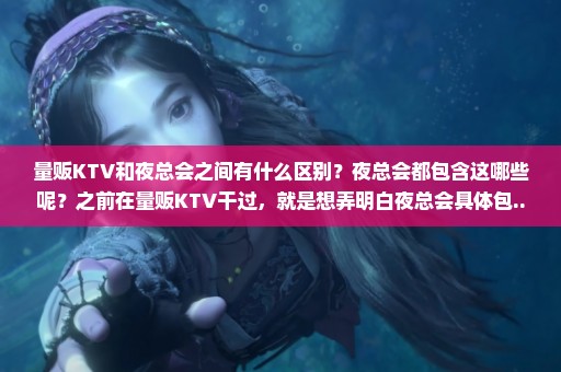 量贩KTV和夜总会之间有什么区别？夜总会都包含这哪些呢？之前在量贩KTV干过，就是想弄明白夜总会具体包...