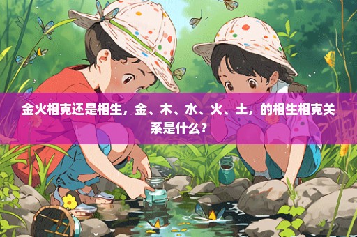 金火相克还是相生，金、木、水、火、土，的相生相克关系是什么？