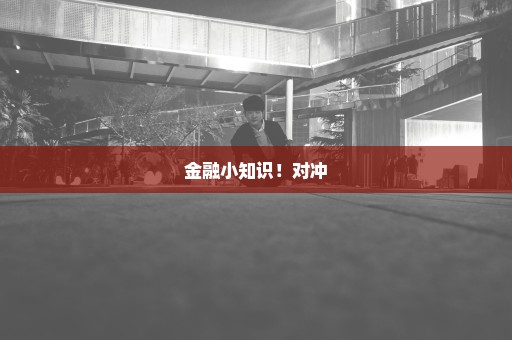 金融小知识！对冲