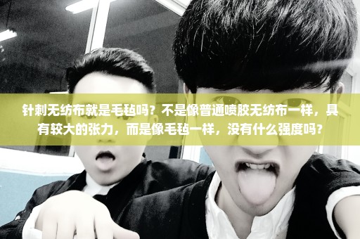 针刺无纺布就是毛毡吗？不是像普通喷胶无纺布一样，具有较大的张力，而是像毛毡一样，没有什么强度吗？
