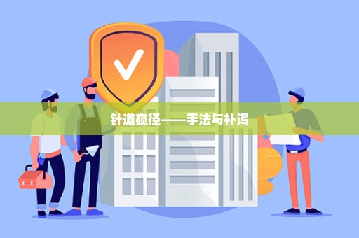 针道窥径——手法与补泻
