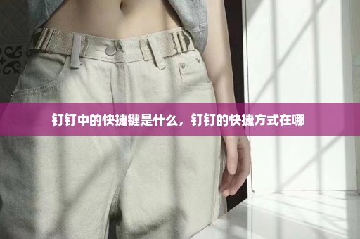 钉钉中的快捷键是什么，钉钉的快捷方式在哪 