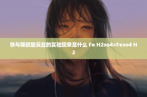 铁与稀硫酸反应的实验现象是什么 Fe+H2so4=Feso4+H2