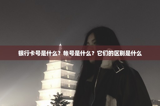 银行卡号是什么？帐号是什么？它们的区别是什么