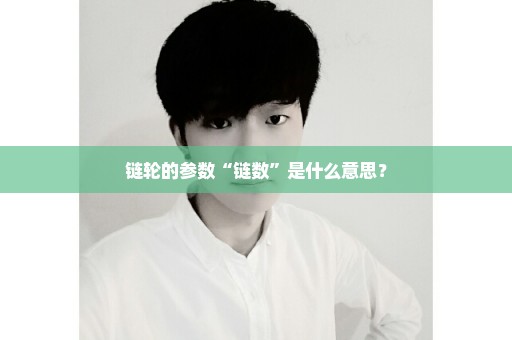 链轮的参数“链数”是什么意思？
