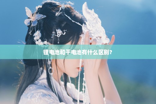 锂电池和干电池有什么区别？