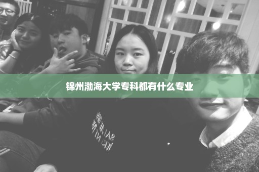 锦州渤海大学专科都有什么专业