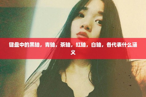 键盘中的黑轴，青轴，茶轴，红轴，白轴，各代表什么涵义