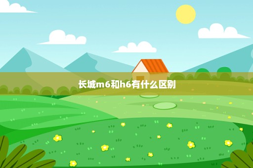 长城m6和h6有什么区别