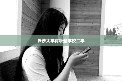 长沙大学有哪些学校二本