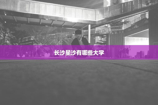 长沙星沙有哪些大学