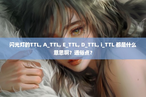 闪光灯的TTL, A_TTL, E_TTL, D_TTL, i_TTL 都是什么意思啊？通俗点？