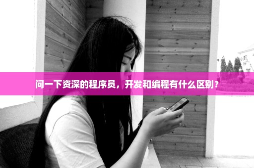 问一下资深的程序员，开发和编程有什么区别？