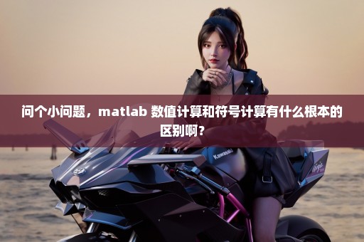 问个小问题，matlab 数值计算和符号计算有什么根本的区别啊？