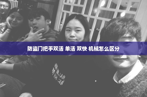 防盗门把手双活 单活 双快 机械怎么区分