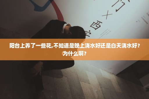 阳台上养了一些花,不知道是晚上浇水好还是白天浇水好？为什么啊？