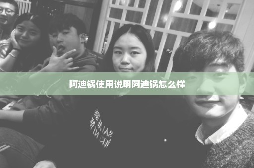 阿迪锅使用说明阿迪锅怎么样