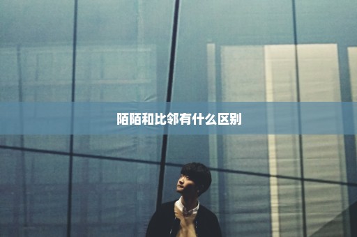陌陌和比邻有什么区别