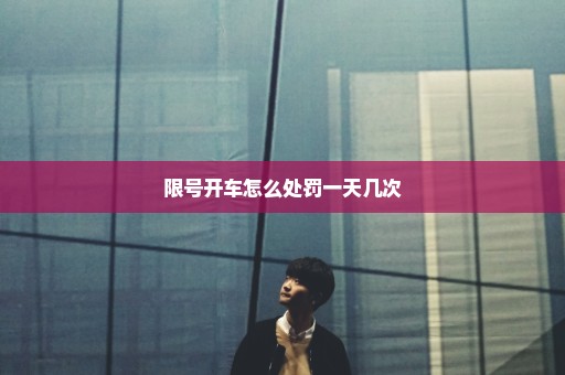 限号开车怎么处罚一天几次