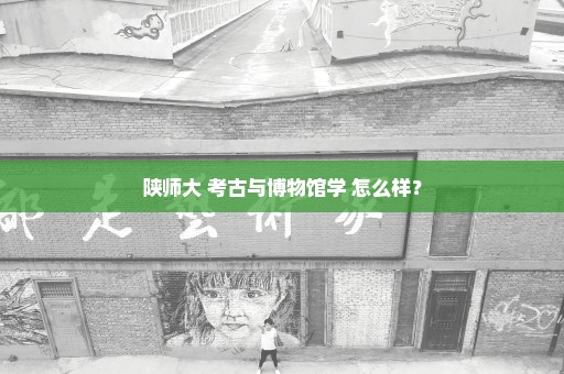 陕师大 考古与博物馆学 怎么样？