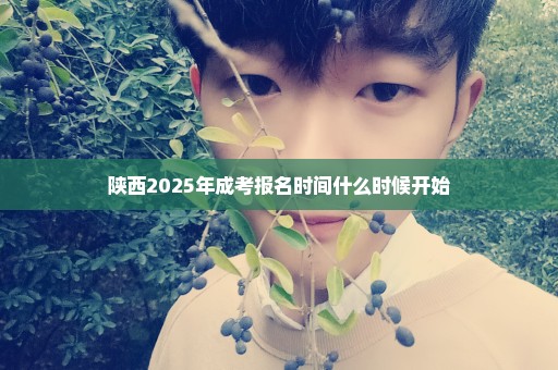 陕西2025年成考报名时间什么时候开始