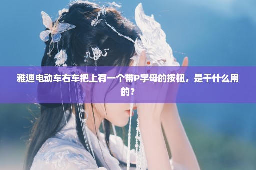 雅迪电动车右车把上有一个带P字母的按钮，是干什么用的？