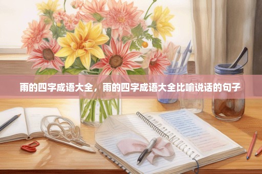 雨的四字成语大全，雨的四字成语大全比喻说话的句子 