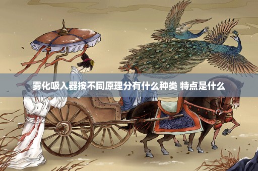 雾化吸入器按不同原理分有什么种类 特点是什么