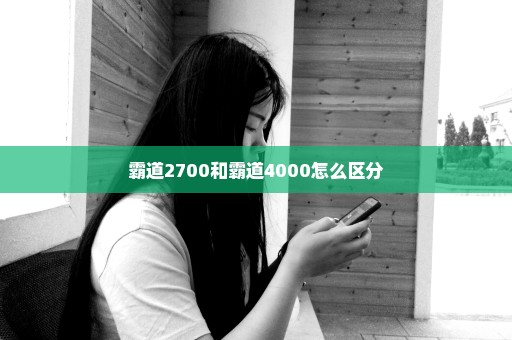霸道2700和霸道4000怎么区分