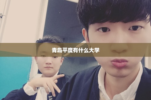 青岛平度有什么大学