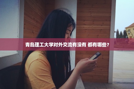 青岛理工大学对外交流有没有 都有哪些？