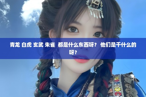 青龙 白虎 玄武 朱雀  都是什么东西呀？ 他们是干什么的呀？