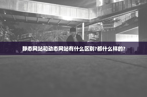 静态网站和动态网站有什么区别?都什么样的?