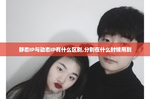静态IP与动态IP有什么区别,分别在什么时候用到