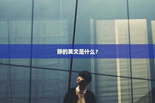 静的英文是什么？