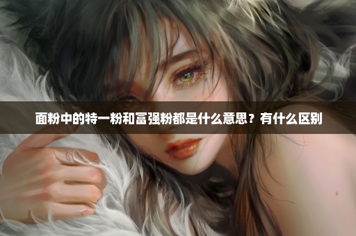 面粉中的特一粉和富强粉都是什么意思？有什么区别